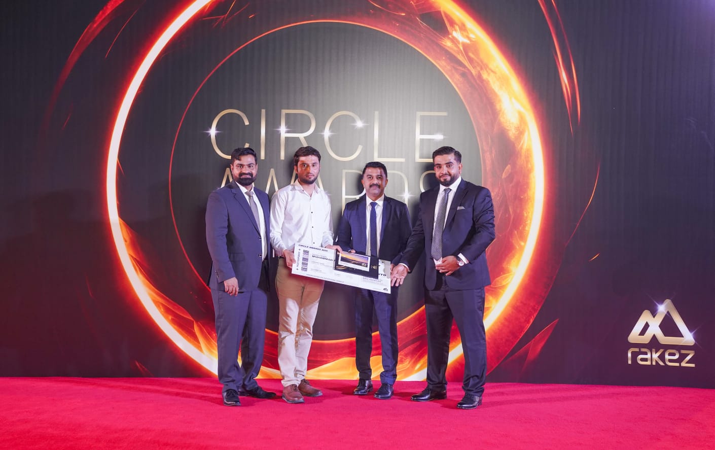 Amwaj Al Bahr team at the RAKEZ Circle Awards