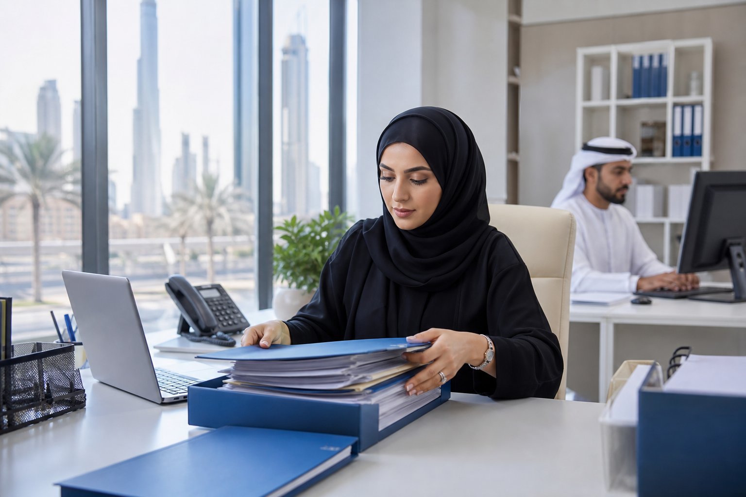 PRO specialist coordinating official UAE applications